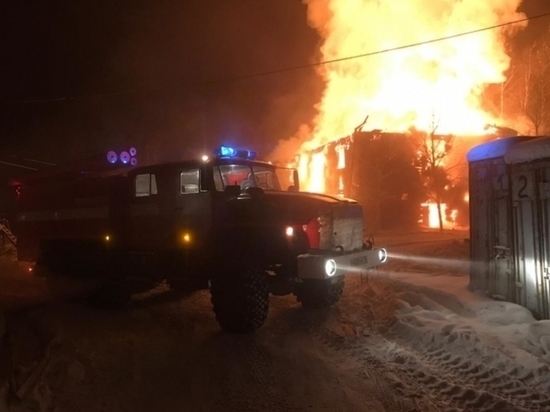 В Сунтарском районе Якутии сгорел частный дом