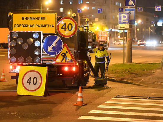 В Казани начали обновлять дорожную разметку