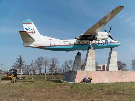 В Южно-Сахалинске началось благоустройство сквера Авиаторов