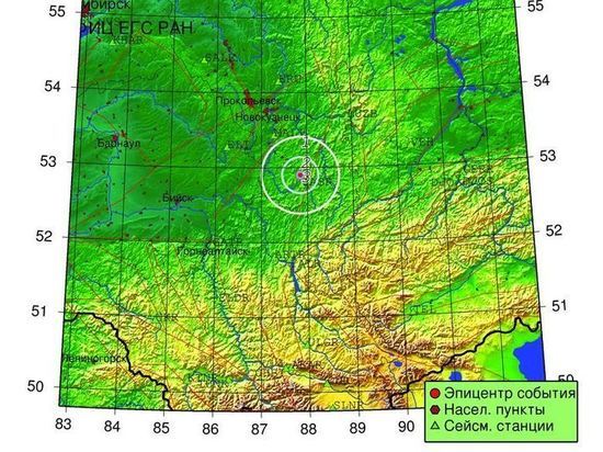 Трехбалльное землетрясение случилось утром под кузбасским горнолыжным курортом