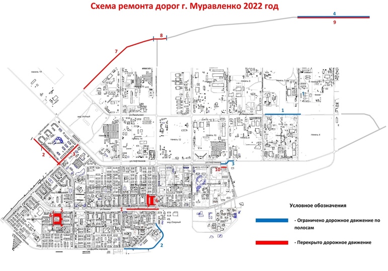 Губкинский муравленко карта