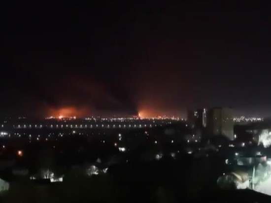 Обнародовано видео мощного пожара в Брянске