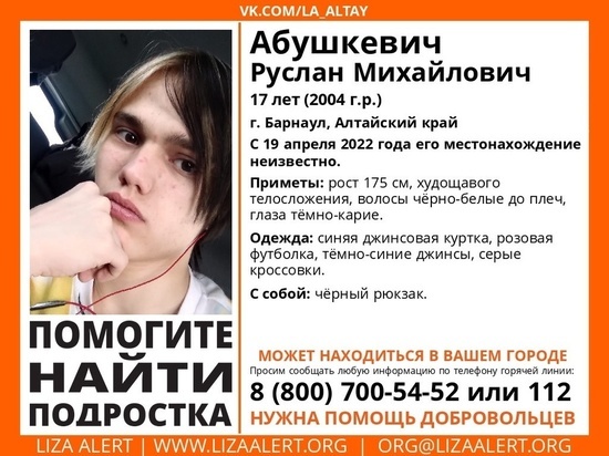 В Новосибирске ищут 17-летнего подростка из соседнего региона