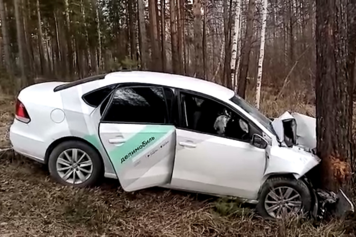 Автомобиль с пьяным учителем и учениками врезался в дерево в Екатеринбурге  - МК Екатеринбург