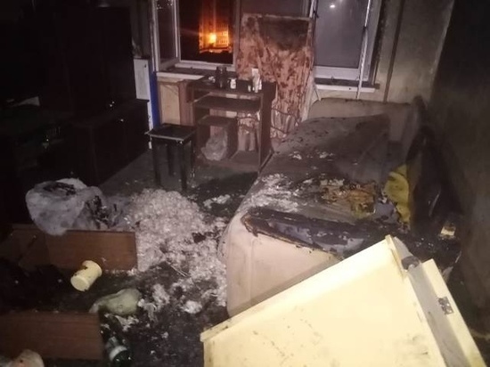 Череповчанин получил ожоги при пожаре в собственной квартире