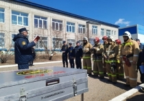 Пожарно-тактические учения прошли на базе школы села Угдан Читинского района