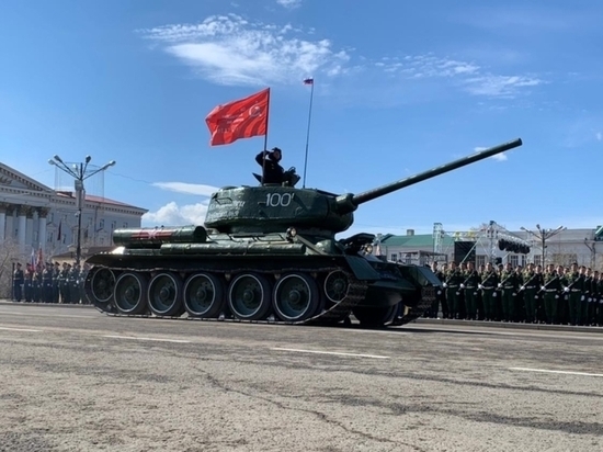 Танк Т-34 возглавит военную технику на параде Победы в Чите