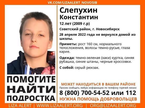 12-летний школьник из Новосибирска пропал по пути домой