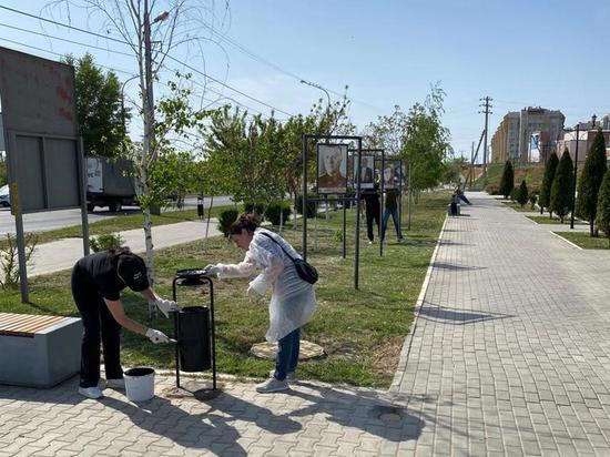 В Астрахани горожане вышли на большой субботник