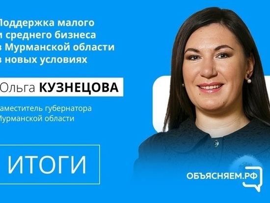Замглавы Мурманской области ответила на вопросы о госпомощи бизнесу русского севера