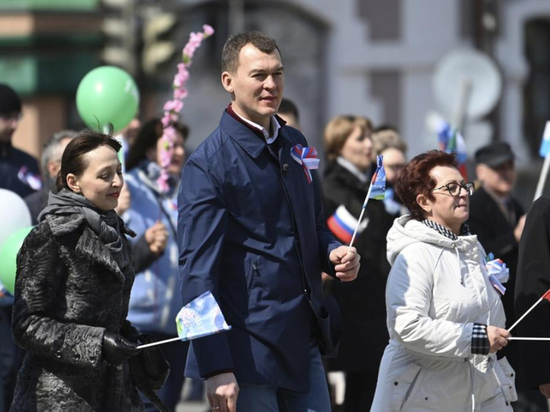 Губернатор Хабаровского края поздравил жителей с праздником Весны и Труда