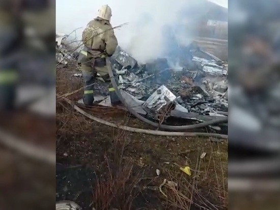 МЧС Забайкалья опубликовало видео с места падения вертолета МИ-8 в Могоче