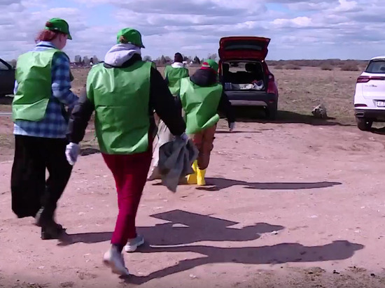 Новгородские экоактивисты вывезли 75 мешков мусора с карьеров на Лисьей горе
