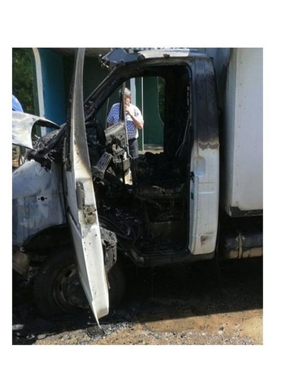 В Верхнеднепровском, глубокой ночью, загорелась Газель