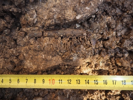 Погребение взрослого и ребёнка нашли археологи на подворье псковского монастыря