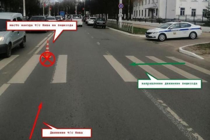 Костромские ДТП: на проспекте Мира «Нива» сбила на пешеходном переходе пенсионерку