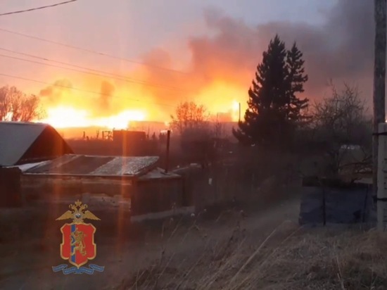484 домов сгорело в Красноярском крае во время масштабных пожаров 7 мая