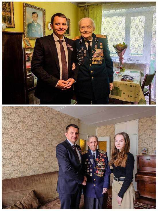 Мэр Курска Игорь Куцак поздравил ветеранов с 77-й годовщиной Великой Победы