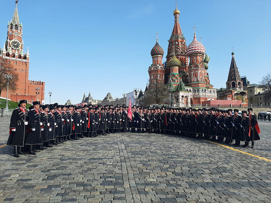 Кубанские казаки приняли участие в Параде в Москве