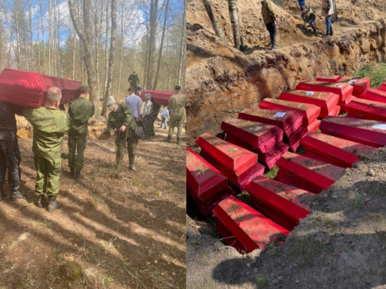 На Синявинских высотах захоронили останки 576 красноармейцев