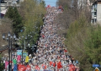 Более 60 тысяч человек прошагали по улицам краевой столицы