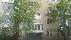 В Железнодорожном районе Воронежа 10 мая пошел снег