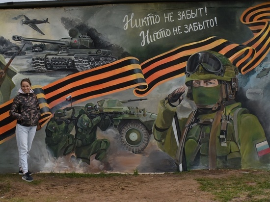 Тосненская художница создала арт-объект ко Дню Победы