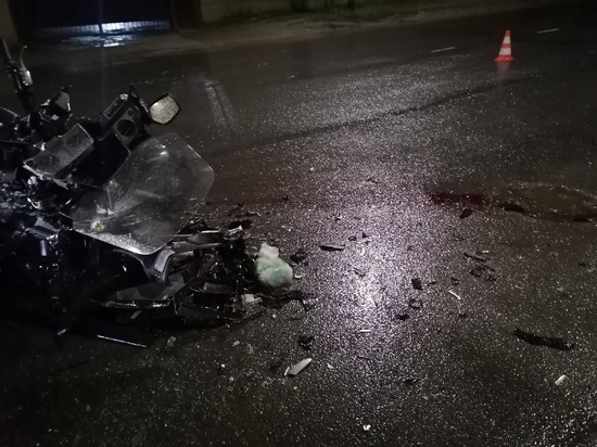 В Коврове мотоциклист жестко столкнулся с легковым авто