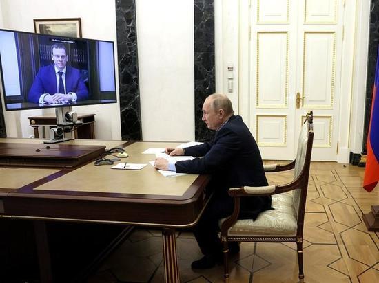 Павел Малков попросил у Путина месяц на изучение проблем Рязанской области