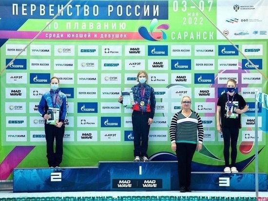 Пловчиха из Хакасии попала в число медалистов первенства России