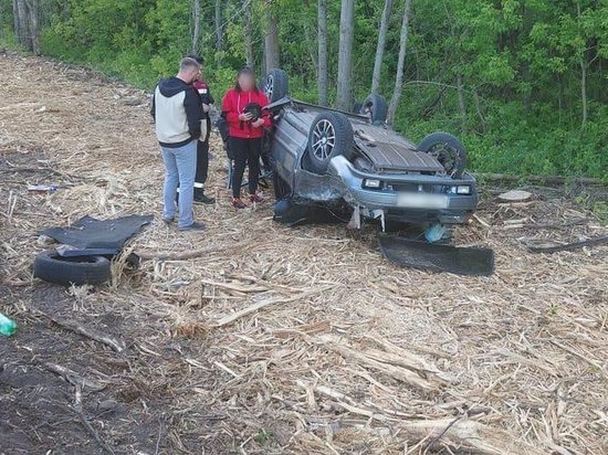 Под Воронежем пьяный водитель опрокинувшегося авто едва не убил своего пассажира