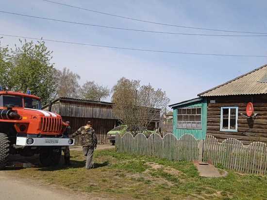 Двое малолетних детей чуть не сгорели в Новосибирской области