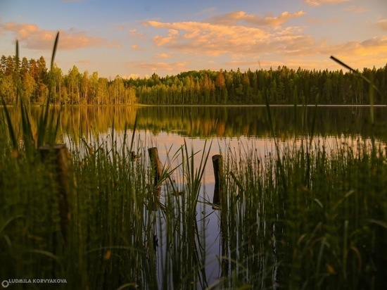 Озеро Карелии стало популярным местом отдыха для туристов