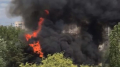 Очередной пожар на старых складах в Юго-Западном районе напугал воронежцев 