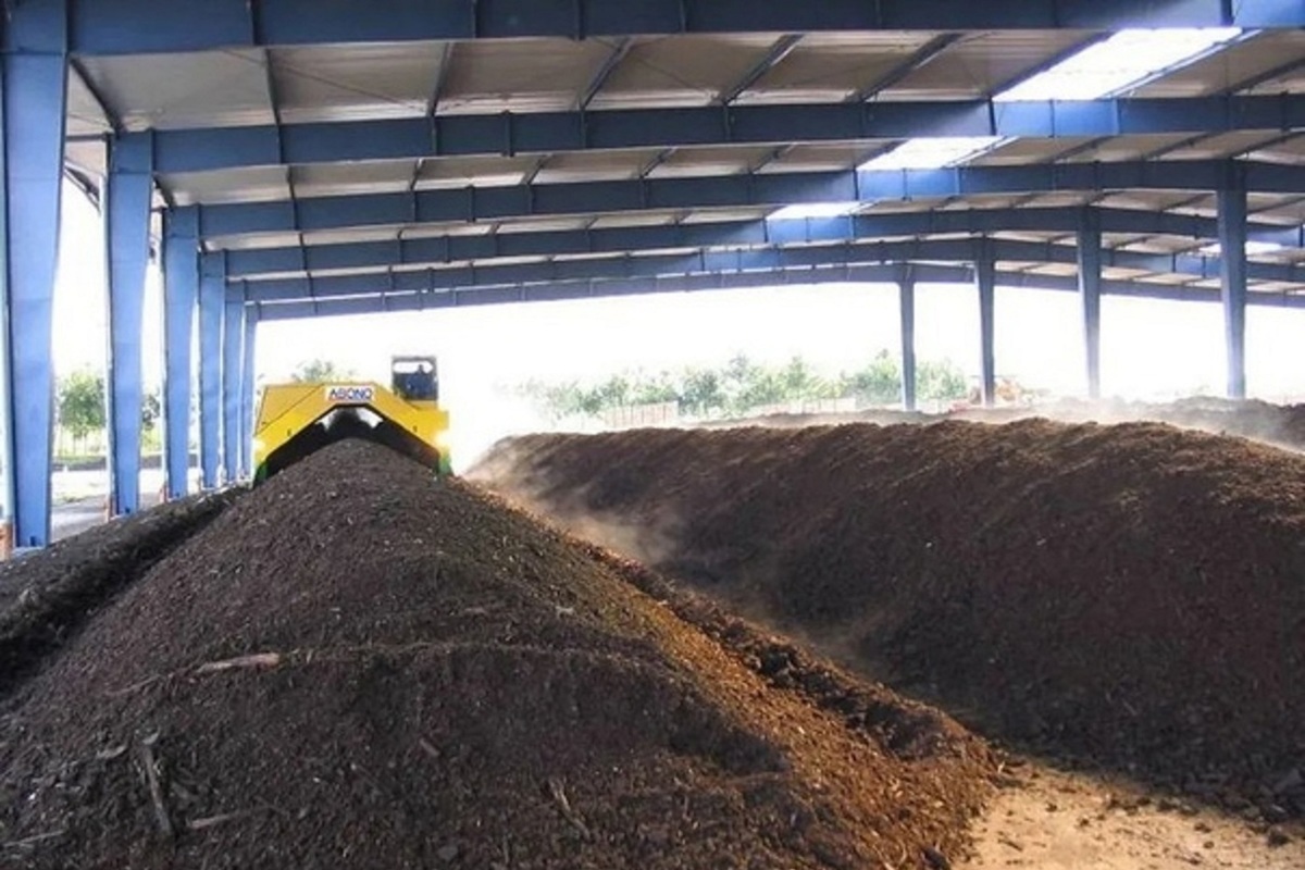 Аэробное биотермическое компостирование твердых бытовых отходов