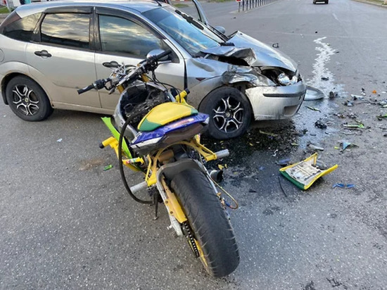 ДТП с участием мотоцикла произошло в Ленинском районе Ижевска