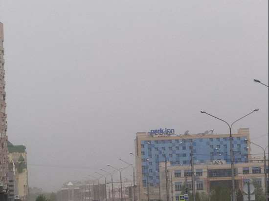 Пыльная буря окутала кузбасский город