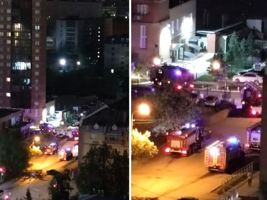 На сообщение о возможном взрыве в центре Новсибирска приехало несколько пожарных машин