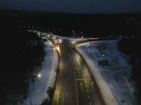 На дорогах Мурманской области установят наружное электрическое освещение в рамках нацпроекта
