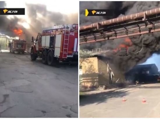 Подробности крупного пожара в цехе полиэтилена под Новосибирском рассказали в МЧС