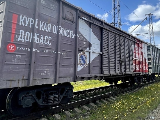 Из Москвы на Донбасс отправился вагон с гуманитарной помощью из Курска