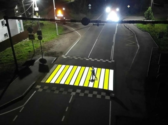 В Чите появятся ещё восемь проекционных пешеходных перехода