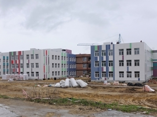 Новая школа в микрорайоне «Телецентр» в Тамбове готова на 70%