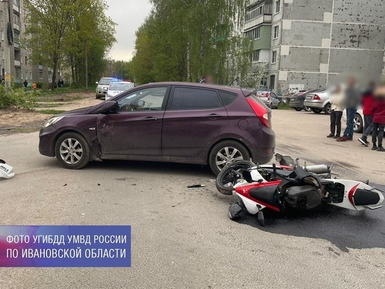 В Ивановской области произошла очередная авария с участием мотоцикла