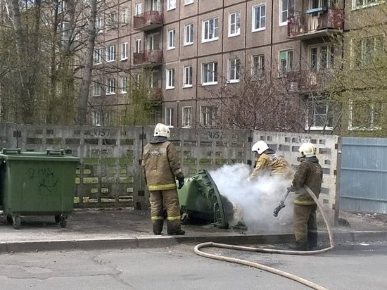 Пожарные десять раз тушили отходы в Калининградской области