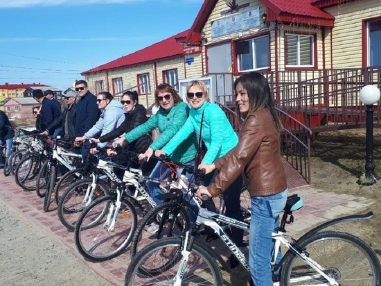 В Тазовском заработал прокат велосипедов
