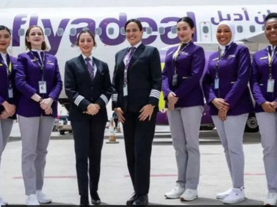 Саудовская авиакомпания выполнила первый рейс с полностью женским экипажем