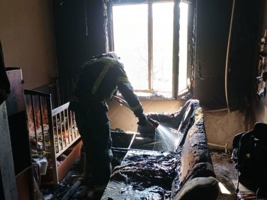 Во Владимире на пожаре сильно обгорели женщина с грудным ребенком