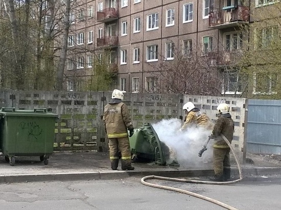 Калининградские пожарные трижды тушили мусор 21 мая