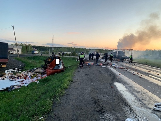 Водитель сгорел в аварии с тремя «Газелями» на дороге Екатеринбург – Тюмень